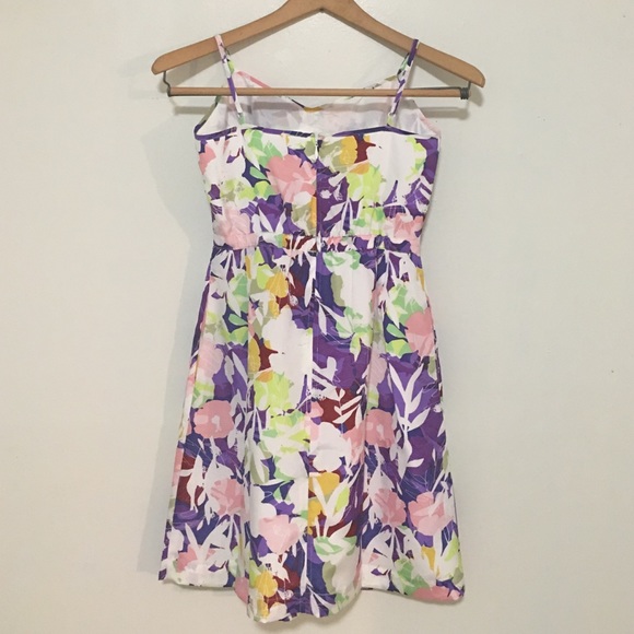 J. Crew Dress Spaghetti Strap Floral Knee - Picture 2 of 4