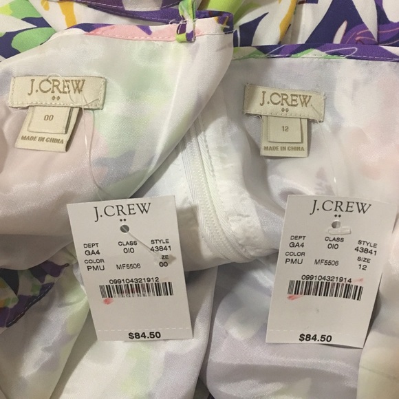 J. Crew Dress Spaghetti Strap Floral Knee - Picture 4 of 4