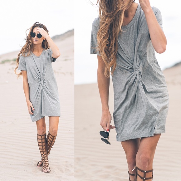*SALE* Heathered Knot Front Tunic
