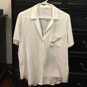 Equipment signature silk short sleeve