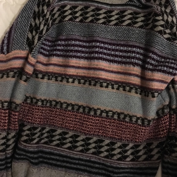 Patterned knit button up cardigan sweater - Picture 4 of 4