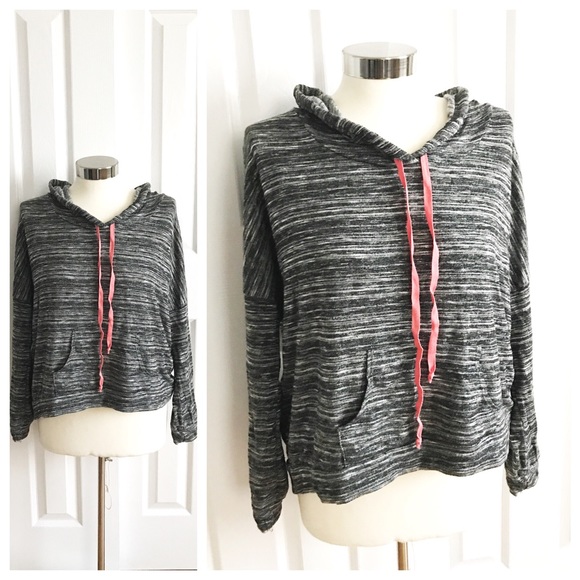 ginger Tops - Ginger Black Dark Heather Gray Hoodie