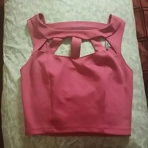 Pink crop top