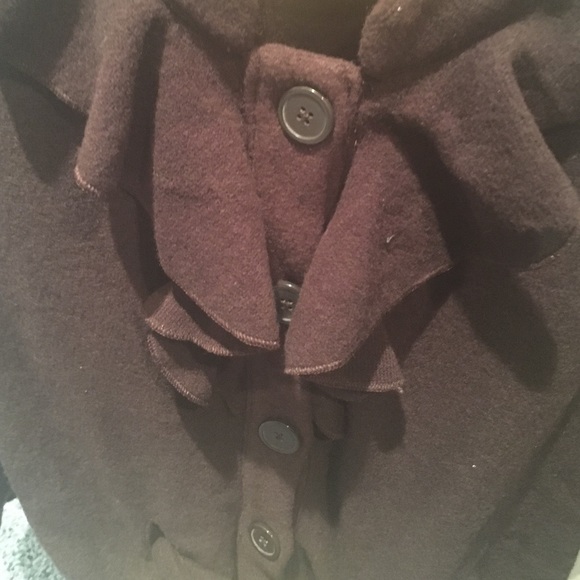 GAP brown cape w tie - Picture 3 of 7