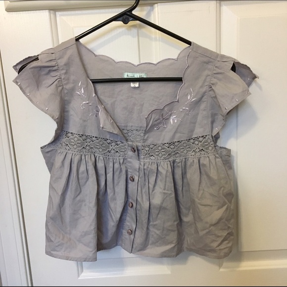 Kimchi & Blue lavender crop top!