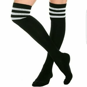 SALE Black knee high socks