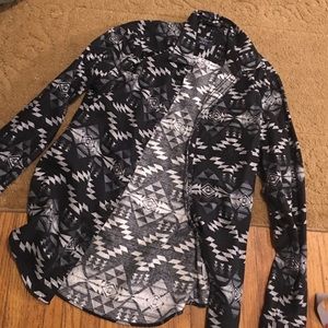 Men's button up long sleeve shirt