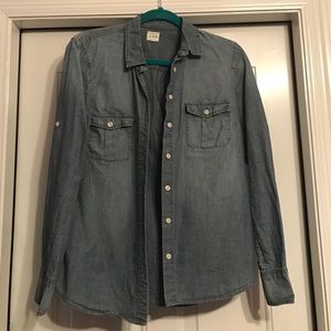 J crew chambray top