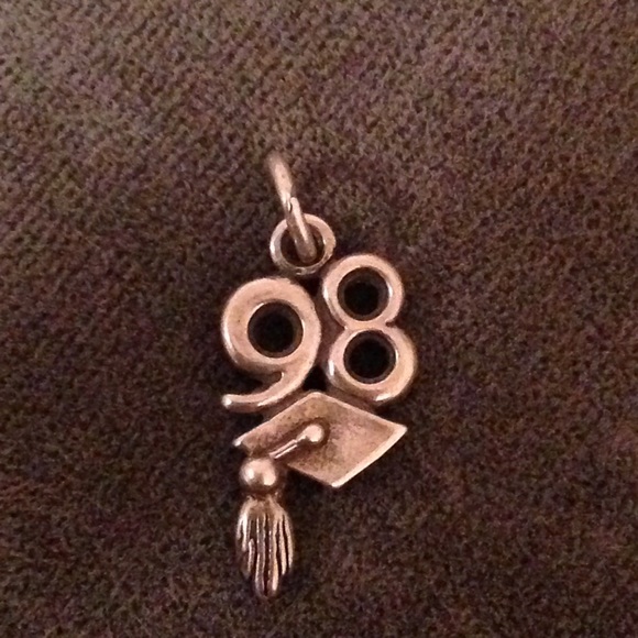 Sterling Silver 1998 Graduation Charm