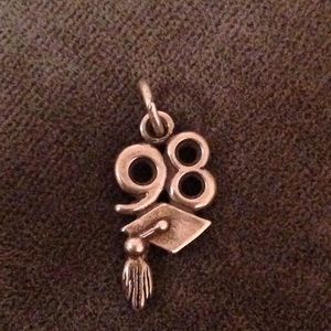 Sterling Silver 1998 Graduation Charm