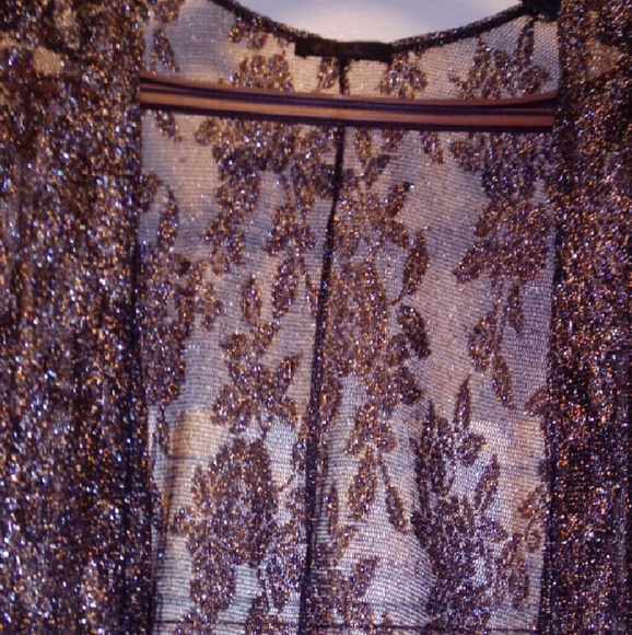 Kimono Cardigan Sparkle Floral - Picture 4 of 4