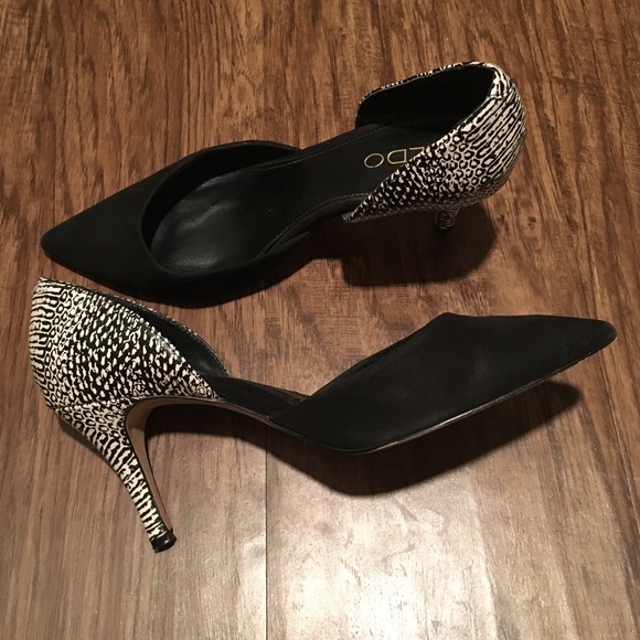 Aldo Shoes - Aldo Leather/Suede Heels