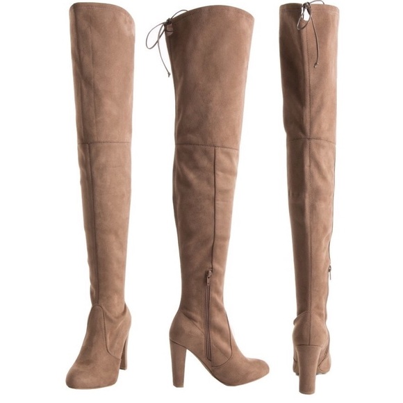 🏆HOST PICK🏆 Thigh High Boots Taupe - Picture 2 of 3