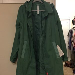 Brand new w tags Green Rain Coat