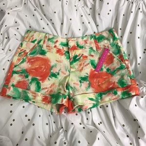 Alice + Olivia Flowery Shorts