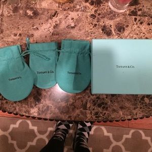 3 Tiffany bags and 1 box
