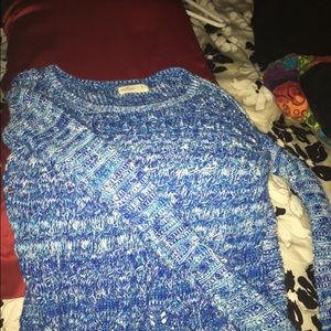 Multicolored blue hues Hollister sweater