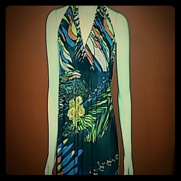 Halter mini dress