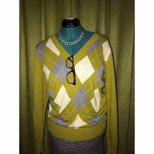 Argyle j crew sweater!