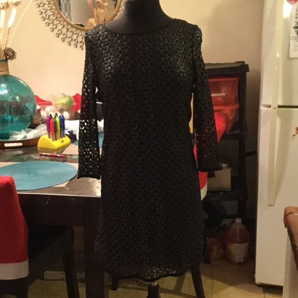 Hale Bob black dress
