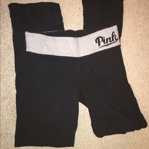 Pink yoga pants