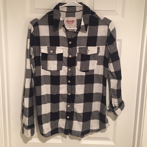 Black & white plaid shirt