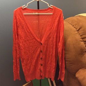 Orange cardigan