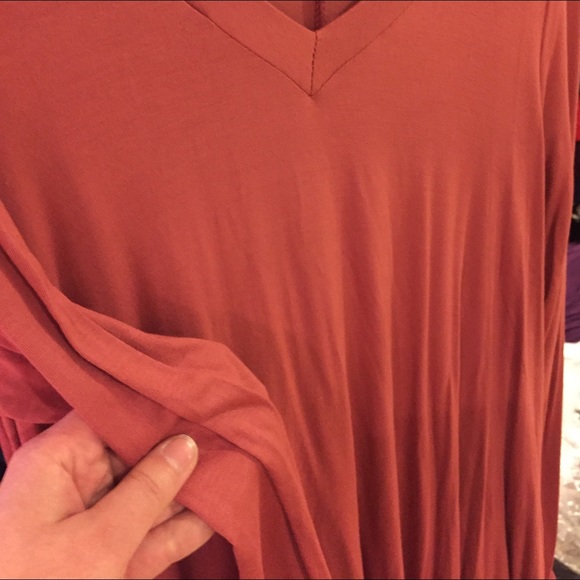 S-L Hi Low Bottom Hem Tunic Dress hidden pocket - Picture 4 of 5