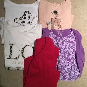 Bundle of girls long sleeve shirts