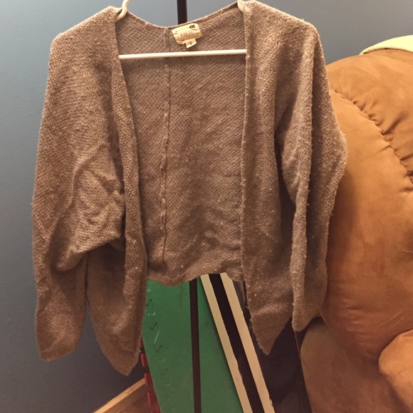 Gray cardigan