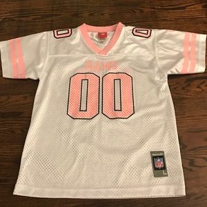 Reebok Rams NFL kids pink & white jersey