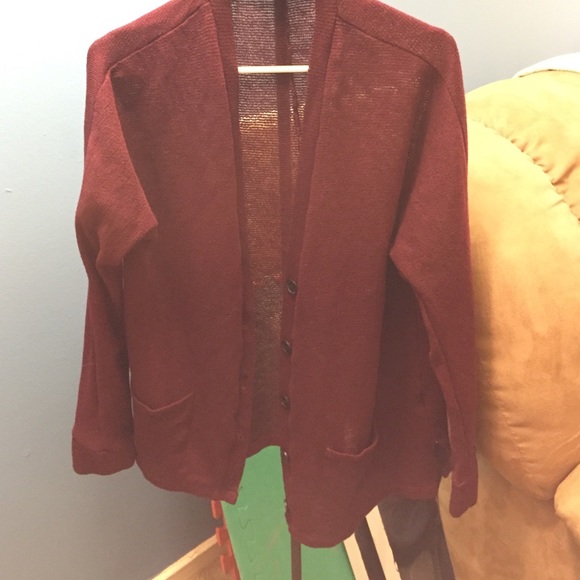 Maroon cardigan