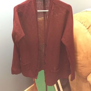 Maroon cardigan