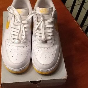 Yellow Air Force Ones 11.5 great condition