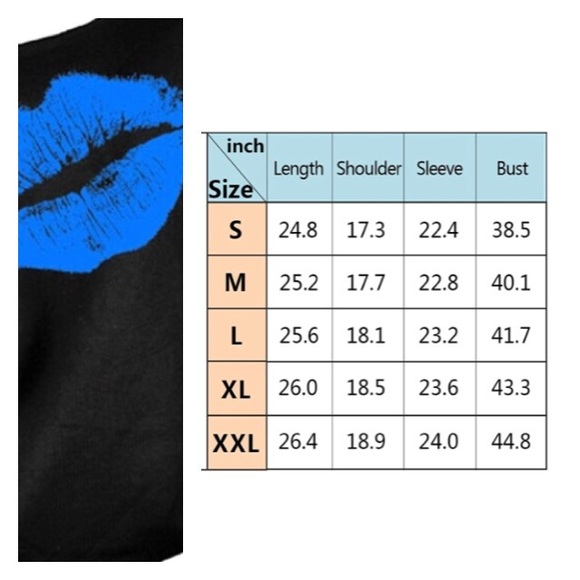 Sealed with a kiss fleece black & blue top💋 - Picture 4 of 6