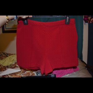 Red Forever 21 shorts