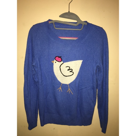 J.Crew Wool Pullover Chicken Sweater