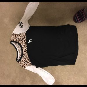 Two VS pink casual shirts