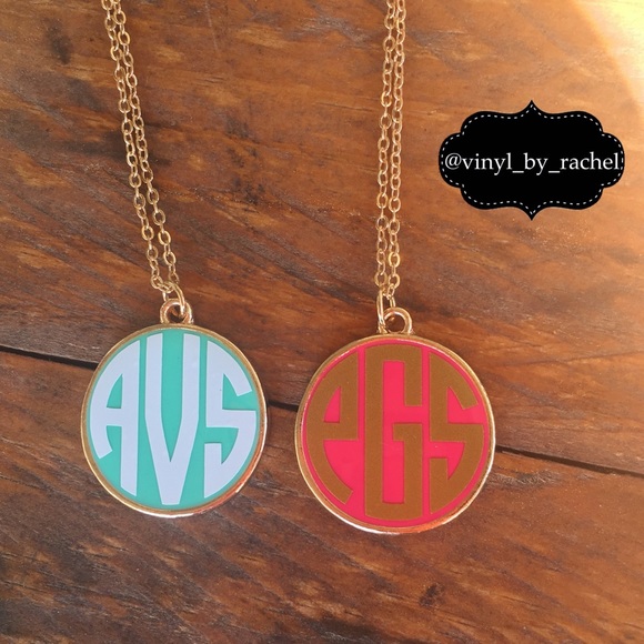 Custom Long Monogram Necklace - Picture 3 of 8