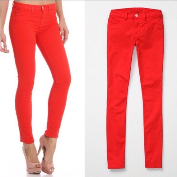 J Brand red jeans