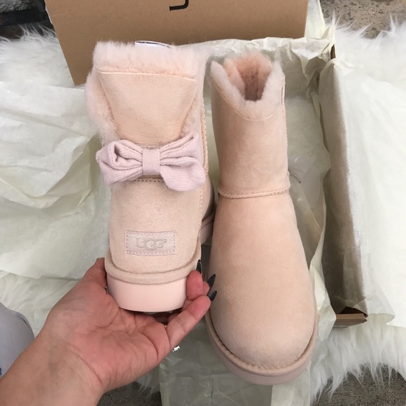 UGG Shoes - UGG Mini Brigette Bow limited edition boots sz 8
