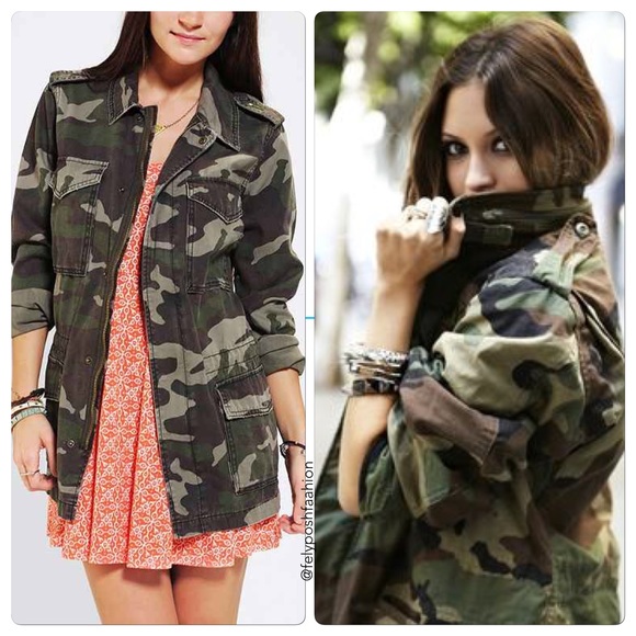 Urban Outfitters Jackets & Blazers - Urban Outfitters Oversized Surplus Camo Jacket