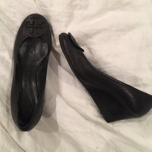 Tory Burch leather wedge heels