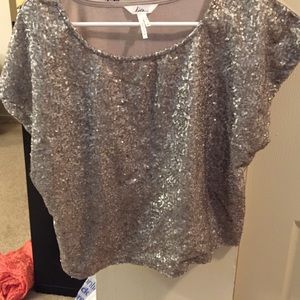 Sequin top. M.