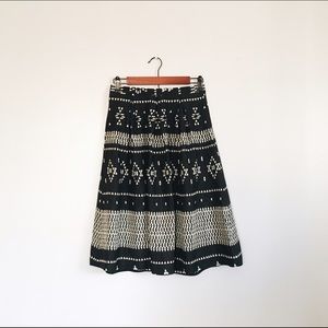 Abstract Midi Skirt