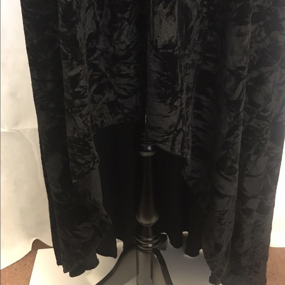 *LAST ONE* VELVET CRUSH HIGH LOW SKIRT - Picture 4 of 6