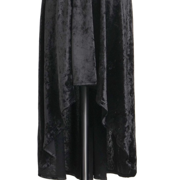 *LAST ONE* VELVET CRUSH HIGH LOW SKIRT - Picture 6 of 6