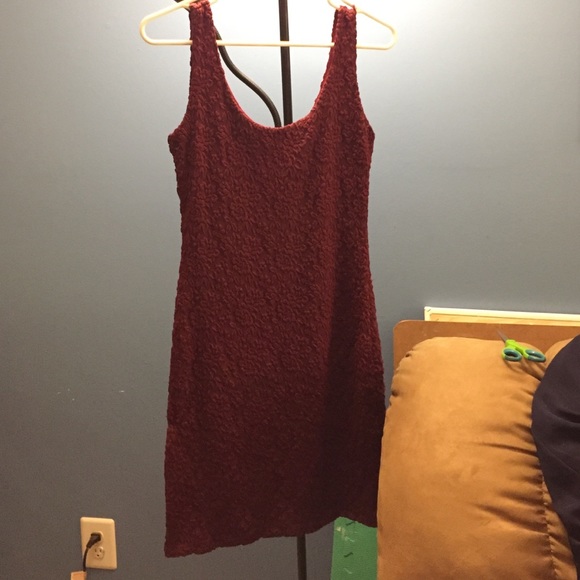 Maroon dress. Worn once