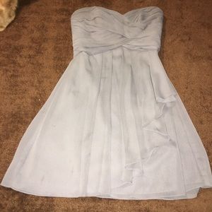 Dark grey bridesmaid dress