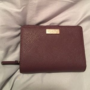 Kate Spade Cara Newbury Lane Wallet in Mulled Wine